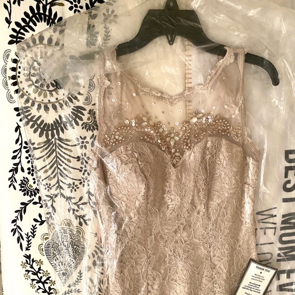 Macy's | Dresses | Champagne Long Party Dress
